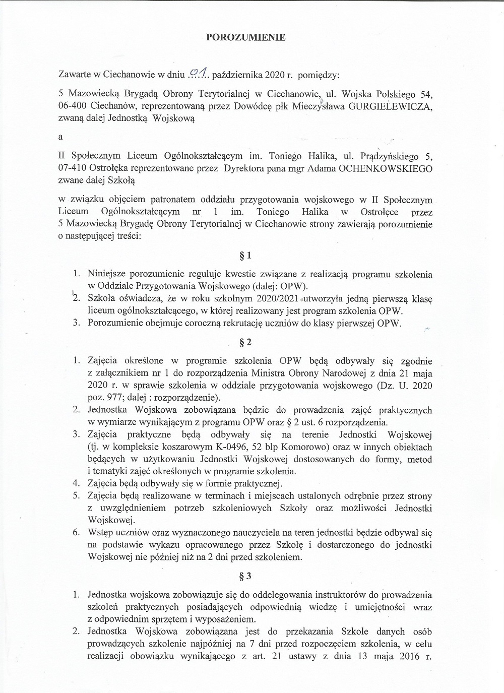 porozumienie
